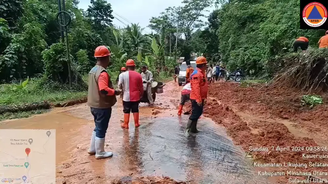 154 Kepala Keluarga atau 615 jiwa mengungsi.