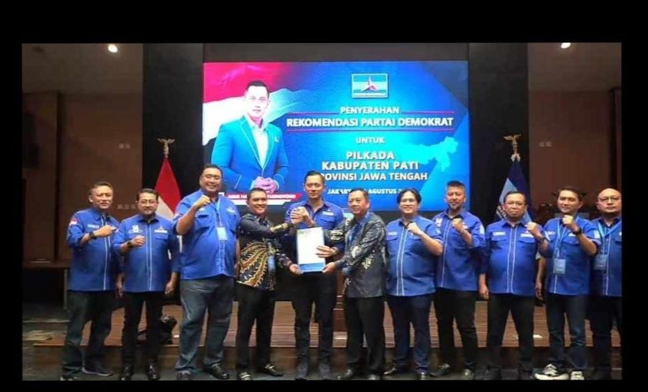 Wahyu-Suharyono Terima Rekomendasi Maju Pilkada Pati 2024 dari Demokrat