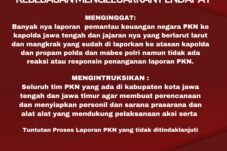 aksi waktu demo yang akan diadakan pada hari di minggu ke 3 Januari 2025 dengan massa 100 orang.