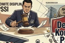 Denda Komdis PSSI: Ilustrasi sanksi rasisme Persis U-20, keterlambatan kick-off Persita, dan penggunaan flare Bali United.