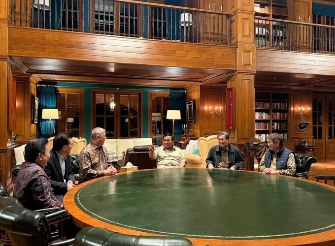 Pertemuan Presiden Prabowo dengan pengusaha nasional di Hambalang, Bogor