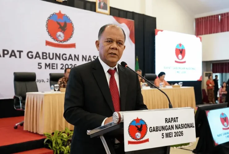 Patar Sihotang Ketua Umum PKN menyampaikan doktrin Cari Temukan Laporkan di Bekasi.