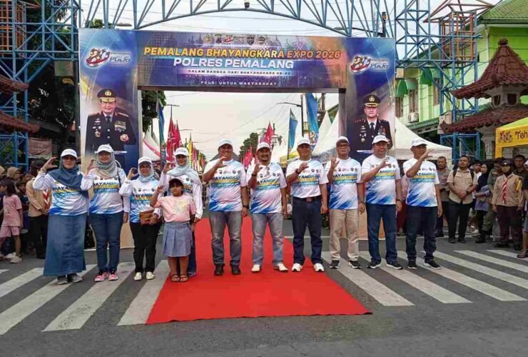 Pemalang Bhayangkara Expo 2026 resmi dibuka di depan Pendopo Kabupaten Pemalang.
