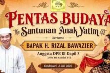 Rizal Bawazier menghadiri Pentas Budaya dan Santunan Anak Yatim di Desa Kendalsari, Kecamatan Petarukan, Kabupaten Pemalang.