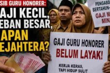 Ilustrasi guru honorer mengeluhkan gaji yang belum layak dan meminta pemerintah mengkaji ulang kesejahteraan tenaga pendidik non-ASN.