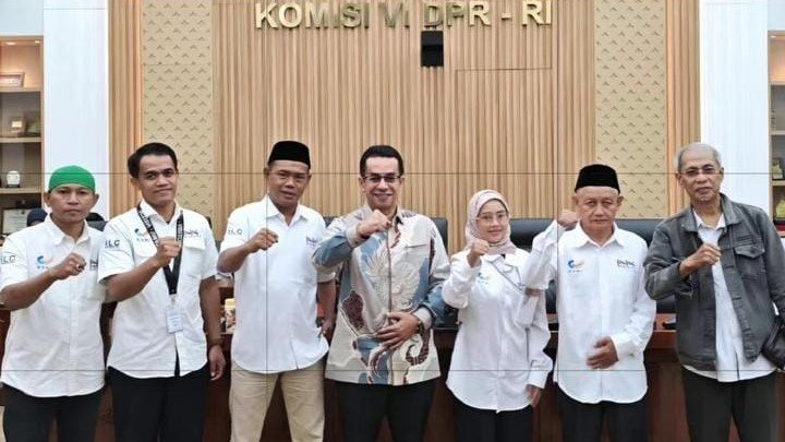 Rizal Bawazier menerima audiensi Persaudaraan Pekerja Muslim Indonesia (PPMI) di Gedung DPR RI, Jakarta.